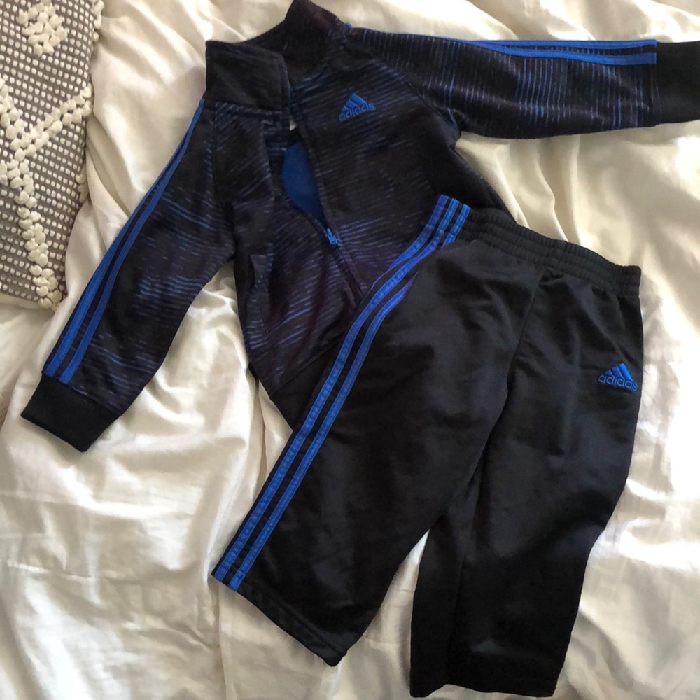 Adidas 18 month boy track jacket bundle blue